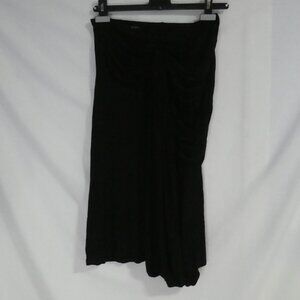 SCOOP LLC | small | Black Strapless Dress | Wrap Top Goes To Skirt Bottom
